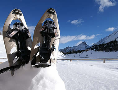 Snowshoeing in the natural parc of Fanes-Senes-Braies