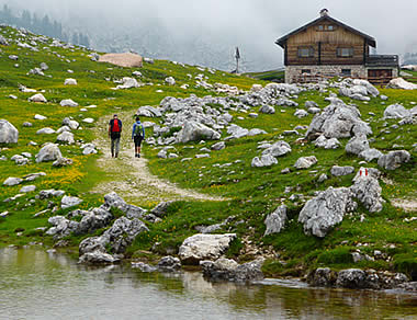 Wanderungen in der Naturpark von Fanes-Senes-Prags